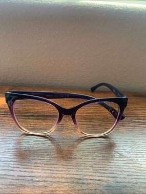Purple Gradient Cat-Eye Women's Eyeglasses 1.5